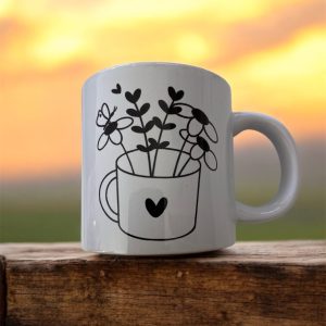 Mug « tasse fleurie »