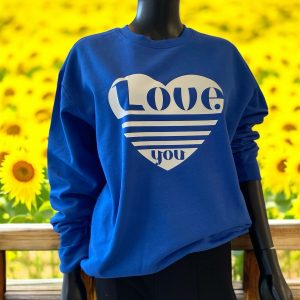 Sweat Love You bleu roi