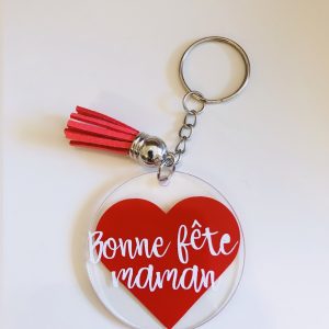 Porte-clés « Bonne fête maman »