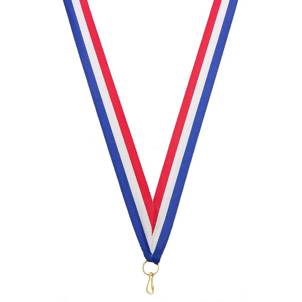 Ruban individuel pour médaille Bleu/Blanc/Rouge Large - R1A
