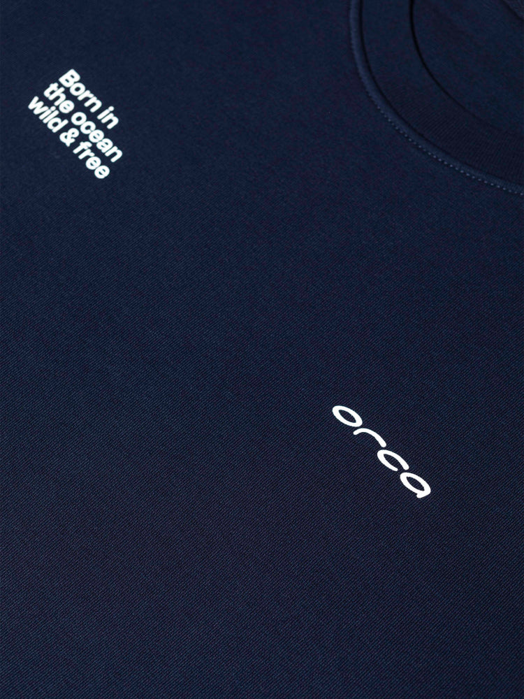 Sweat col rond bleu marine – Image 3