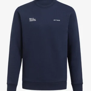 Sweat col rond bleu marine