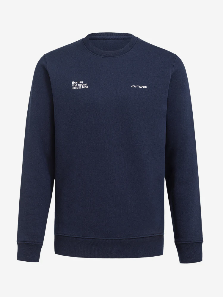 Sweat col rond bleu marine – Image 2