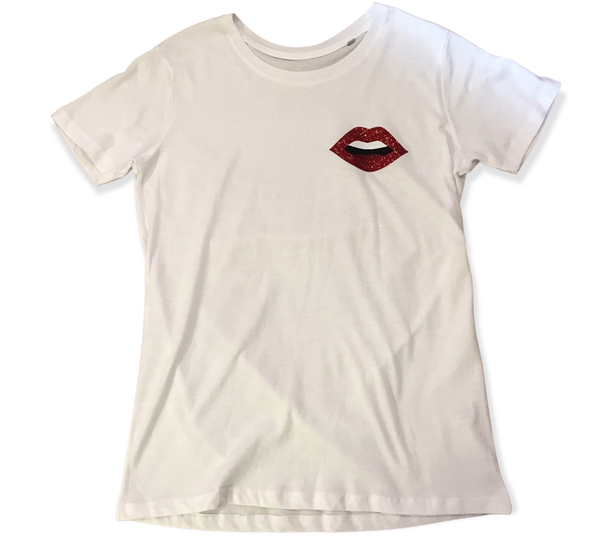 T-shirt bouche rouge pailletée – Image 3