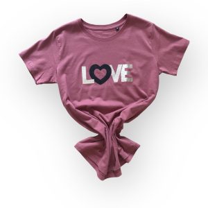 T-shirt rose vintage LOVE