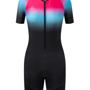 Trifonction avec manches rose et noir