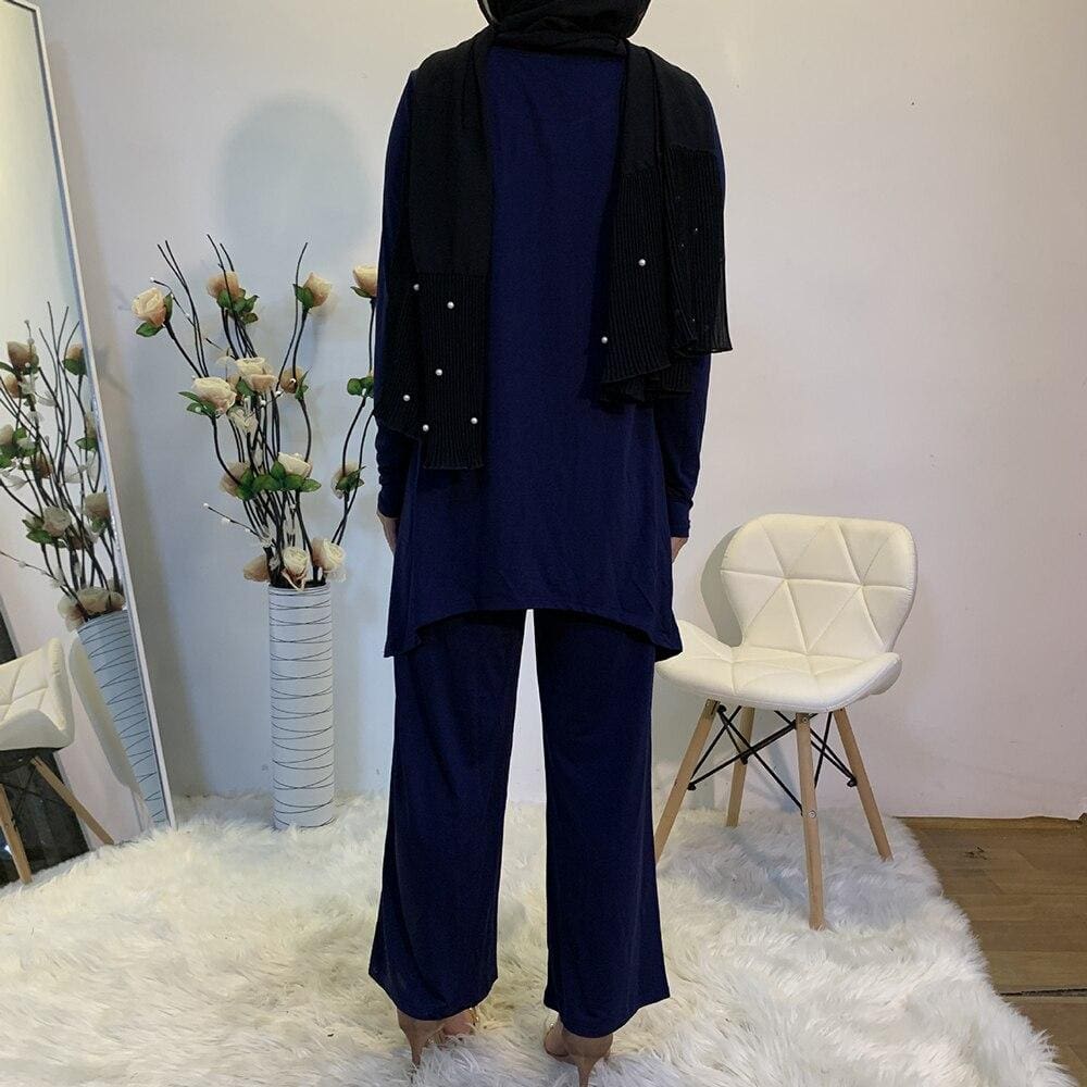 Tunique Musulmane Bleu Marine – Image 5