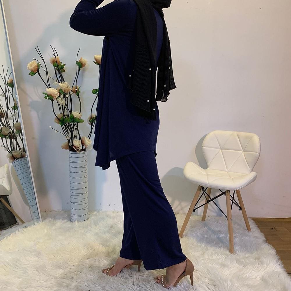 Tunique Musulmane Bleu Marine – Image 4