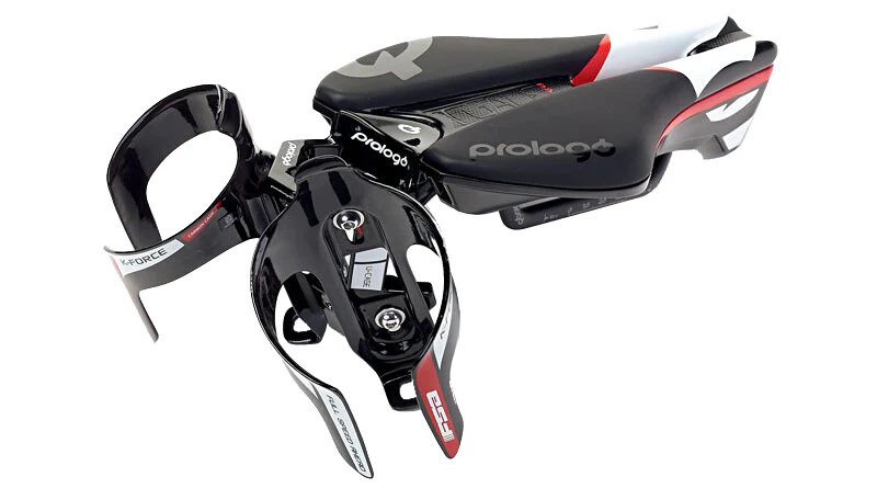 PROLOGO Support de selle Porte-Bidon Prologo U-Cage Triathlon Noir Blanc – Image 2