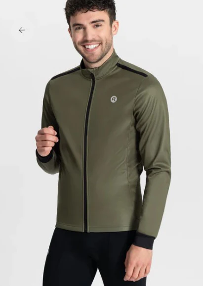 Veste cycliste homme kaki noir – Image 4